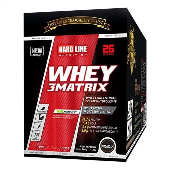 Hardline Whey 3Matrix 30 Gr 26 Saşe (26 servis)