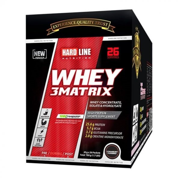 Hardline Whey 3Matrix 30 Gr 26 Saşe (26 servis) - Resim 2