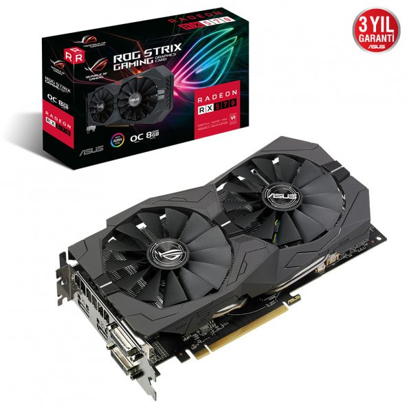 ASUS ROG-STRIX-RX570-O8G-GAMING 256Bit 8GB DDR5