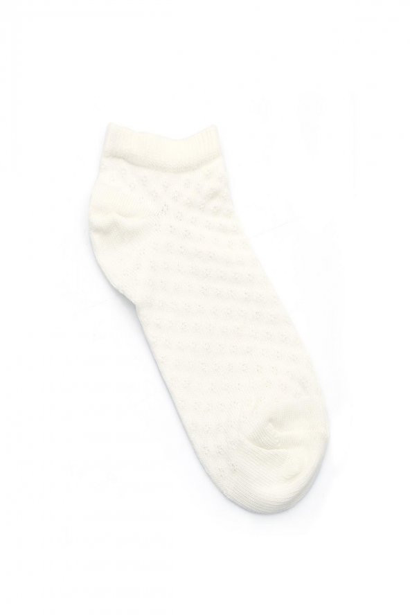 3lü Kız Çocuk Asortili Puanlı ve Kelebek Desenli Çorap 3648-B3 - 4