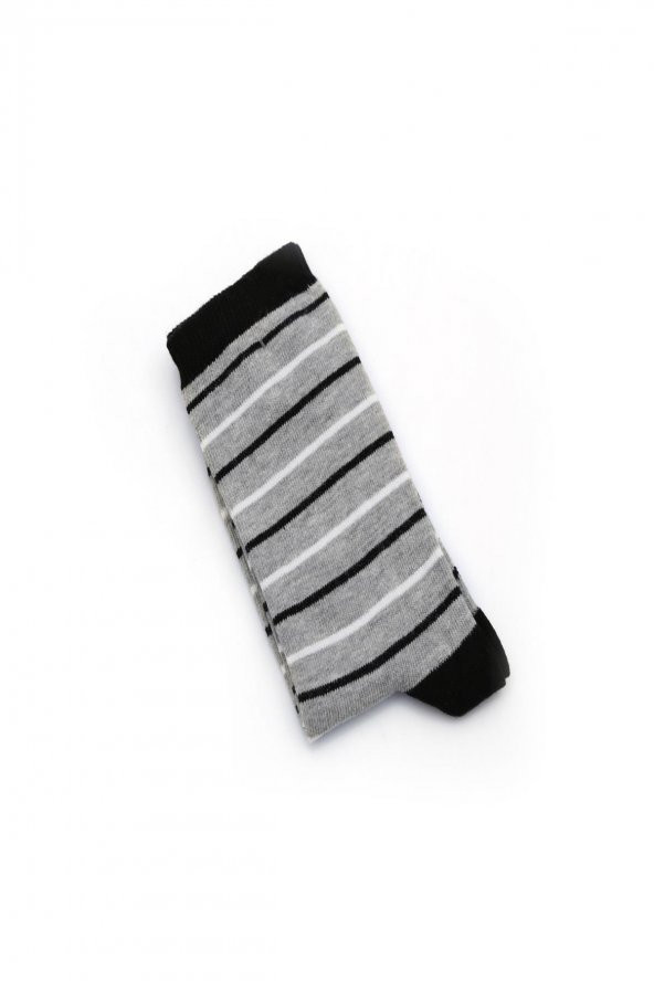 4lü Kadın Asortili Puanlı,Çizgili ve File Desenli Çorap 402-B4 - 2