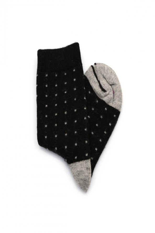 5li Kadın Asortili Puanlı ve Çizgili Desenli Çorap 5932-B5 - 5