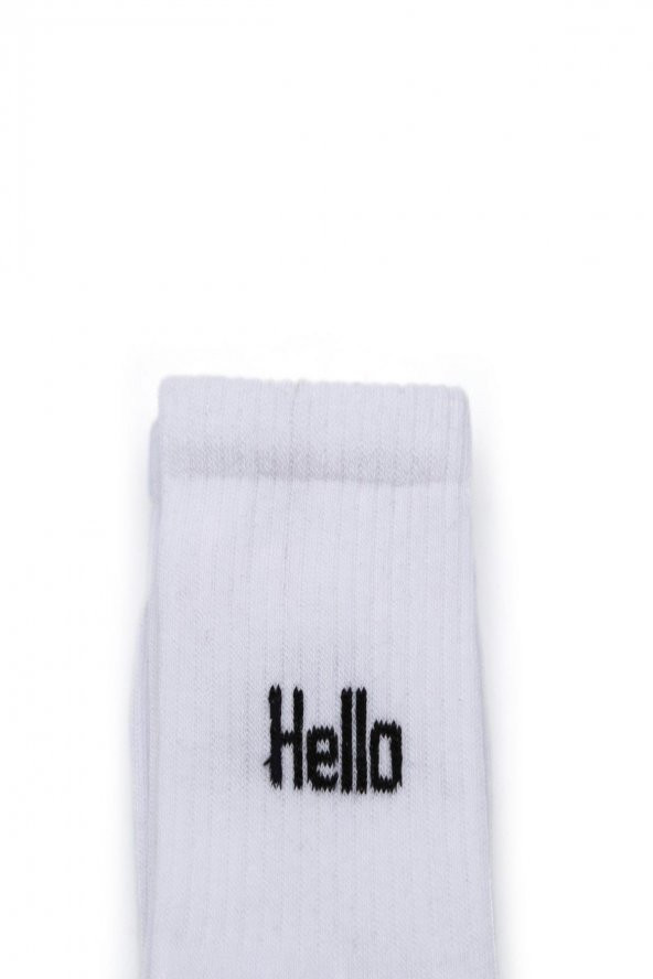 2li Kadın Asortili Hello ve Cherry Bomb Yazılı Çorap 8500-B2 - 2