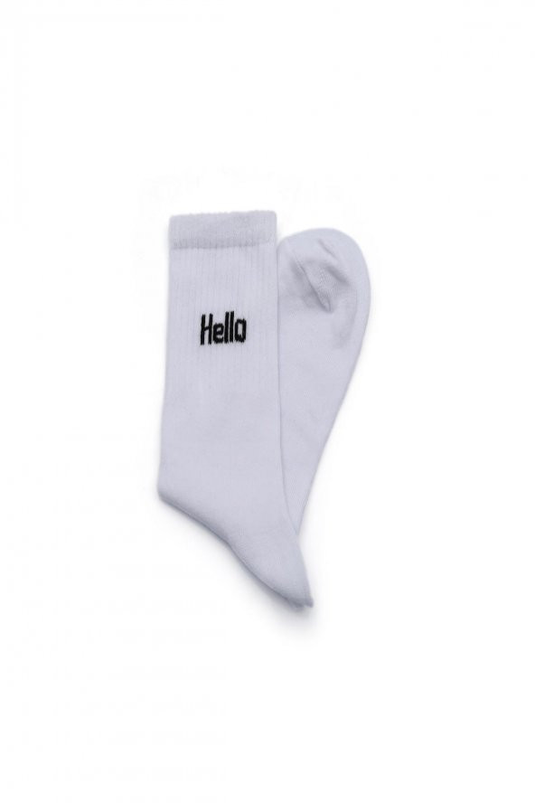 2li Kadın Asortili Hello ve Cherry Bomb Yazılı Çorap 8500-B2 - 5