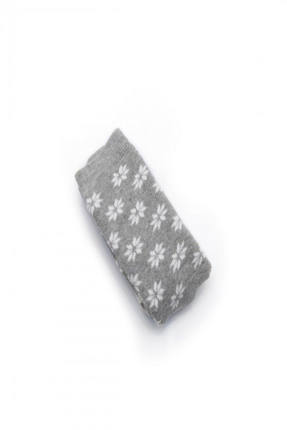 2li Kız Çocuk Asortili Geyik Desenli Havlu Çorap 11639-B2 - 4