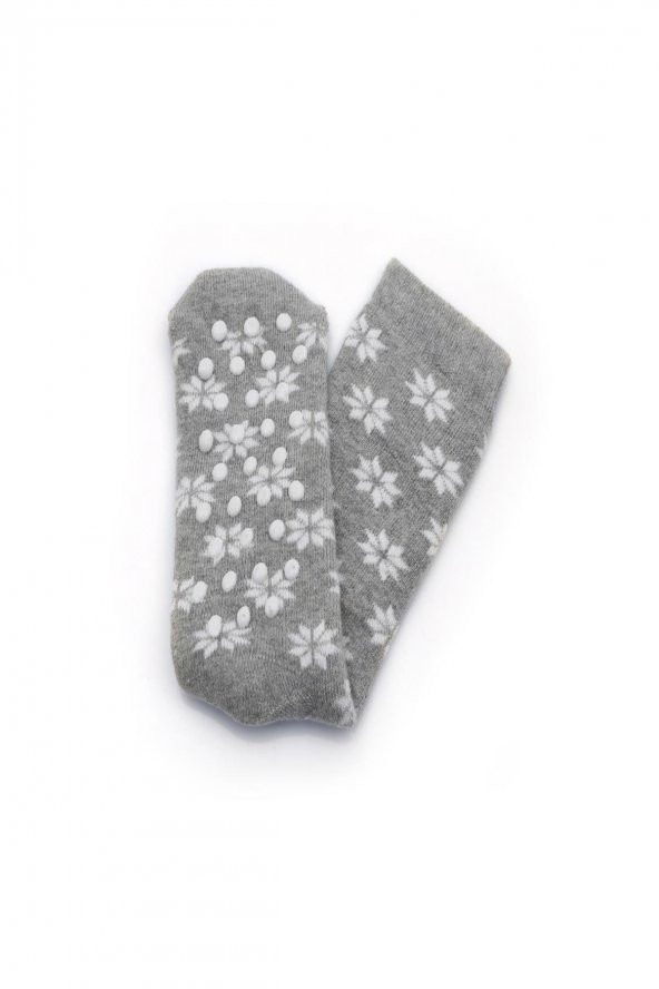 2li Kız Çocuk Asortili Geyik Desenli Havlu Çorap 11639-B2 - 5