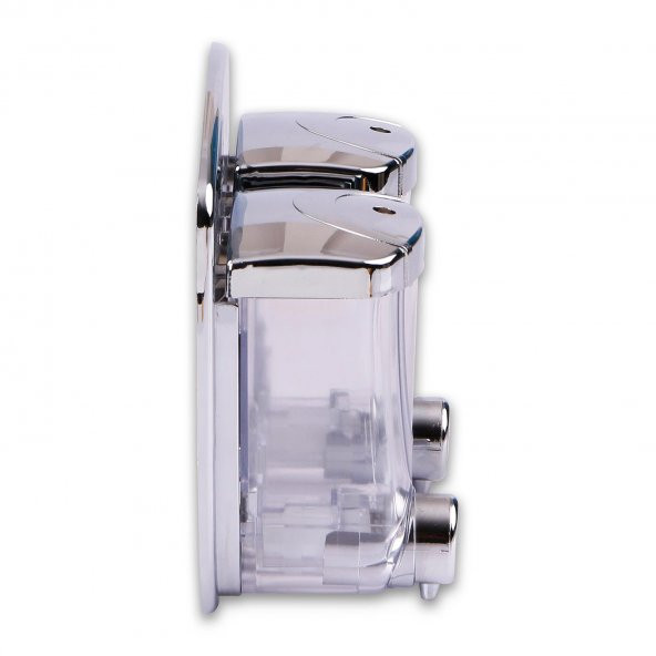FLOSOFT İKİZ SIVI SABUNLUK VE DEZENFEKTAN VERİCİ 350 ml+350 ml KROM F038 - 2