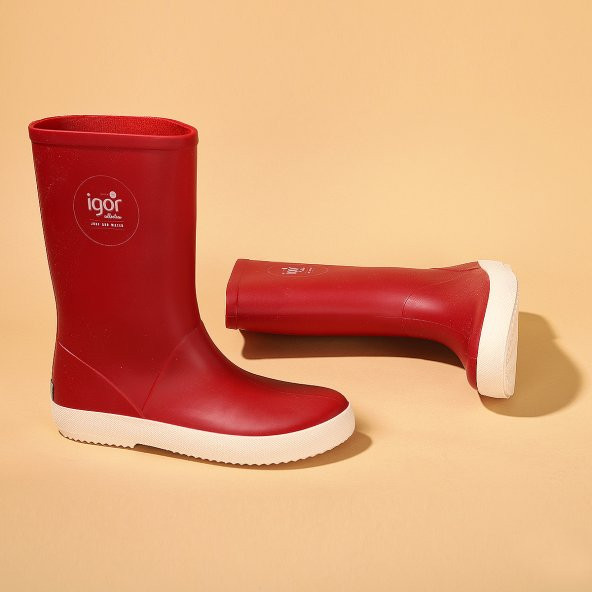IGOR Splash Nautico Erkek/Kız Çocuk Su Geçirmez Yağmur Kar Çizmesi W10107 Kırmızı