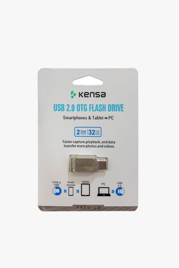 Kensa 2.0 OTG 32 GB Flash Drıve Usb Bellek