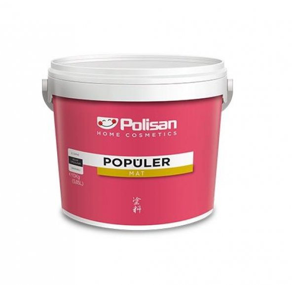 POLİSAN Popüler Plastik Mat İç Cephe Boyası 3KG Tatlı Şampanya - 1