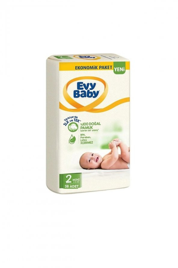 Evy Baby Bebek Bezi 2 Numara 38 Adet