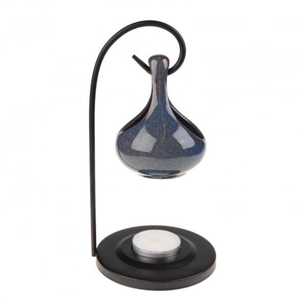 METAL STANDLI DAMLA TASARIMLI SERAMİK BUHURDANLIK - 6