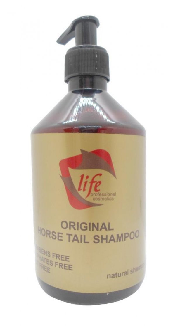 Life (Tuzsuz Saç Şampuanı-At Kuyruğu) Professional Hair Horse Tail Shampoo 500 Ml.