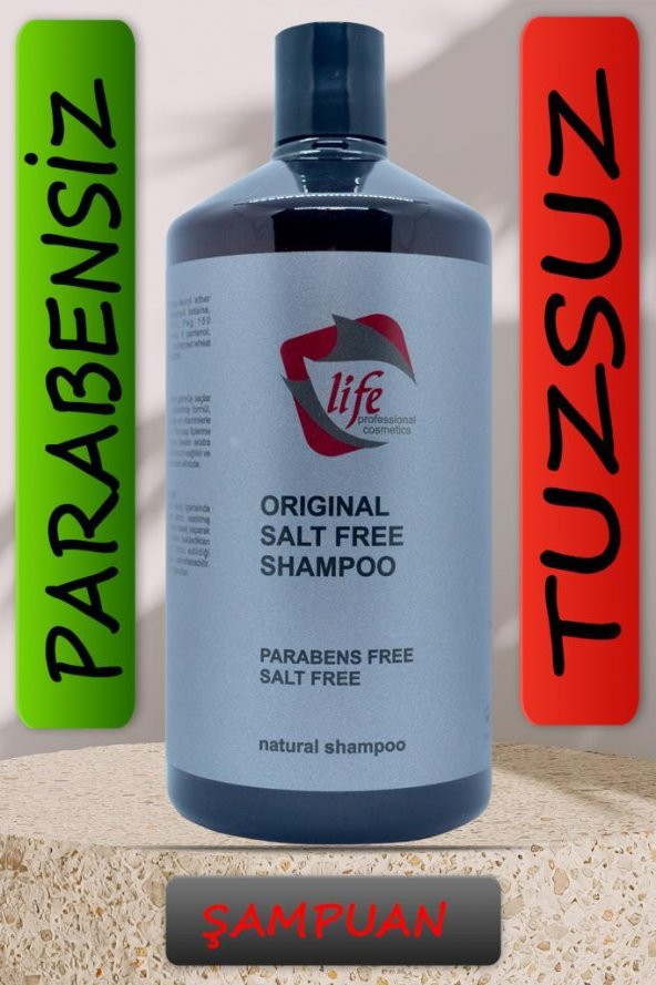 Life Professional Hair Shampoo 1000 Ml. (Tuzsuz Saç Şampuanı)