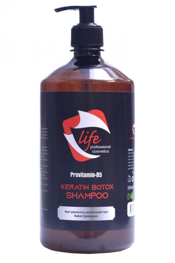 Life Professional Hair Shampoo 1000 Ml. (Keratinli-Tuzsuz Saç Şampuanı) - 2