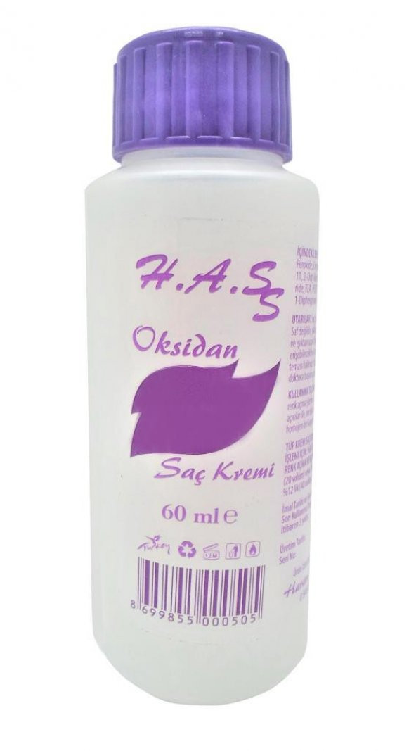 H.A.SS Oksidan 60 Ml. + Maxx Deluxe Saç Boyası 60 Ml. Yoğun Kumral-7/00 (3er Adet) - Resim 3