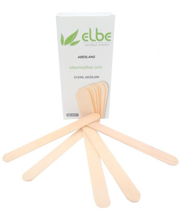 Elbe Naturel Abeslang Spatula 100 Adet (Ağda Spatulası) - 3