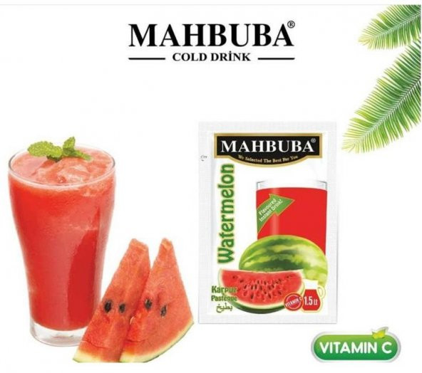 Mahbuba Karpuz Soğuk Toz İçecek Meyve Suyu 24 x 1.5 Litre - 3