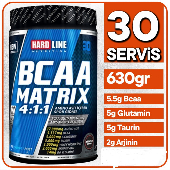Hardline Bcaa Matrix 630 Gr +Hediye - 2
