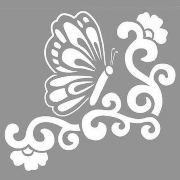 Farfalle Stencil Boyama şablonu 30x30 cm, Duvar Stencil, Fayans Stencil, Mobilya Stencil ürün görseli 1