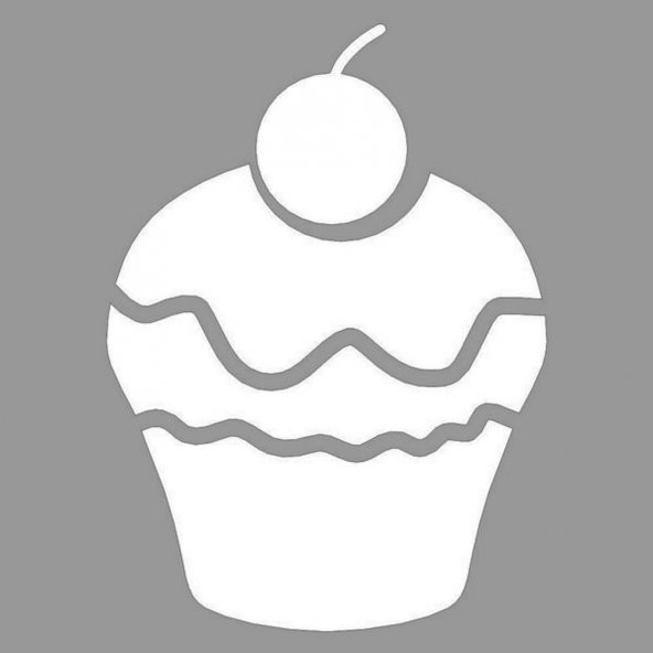 Caramel Cupcake Stencil Boyama şablonu 30x30 cm, Duvar Stencil, Fayans Stencil, Mobilya Stencil