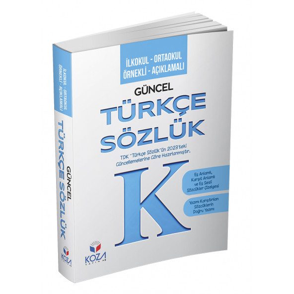 İlkokul - Ortaokul Örnekli Açıklamalı Güncel Türkçe Sözlük