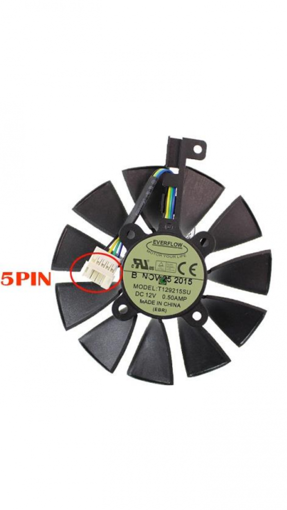 ASUS ROG-STRIX-RX580-T8G-GAMING  ( Radeon RX 580 TOP ) 5PIN FAN