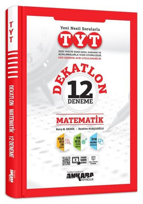 Ankara Yayıncılık TYT Dekatlon Matematik 12 Deneme Sınavı