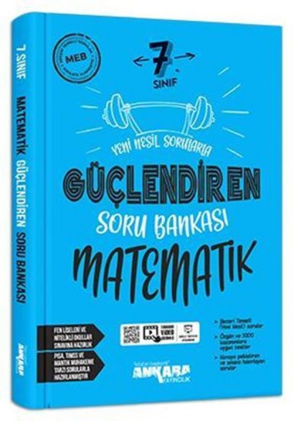 Ankara Yayıncılık 7. Sınıf Güçlendiren Matematik Soru Bankası
