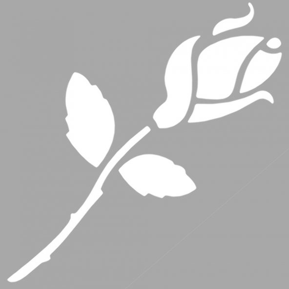 Çiçek Motif-38 Stencil Boyama şablonu 30x30 cm, Duvar Stencil, Fayans Stencil, Mobilya Stencil ürün görseli 1