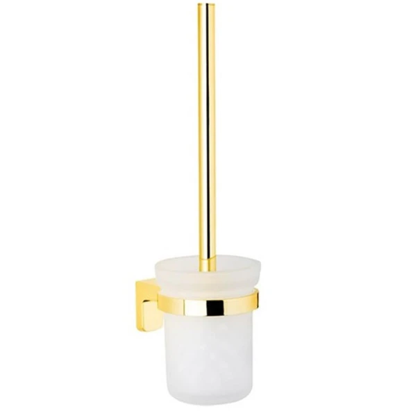 Tema Premium Klozet Fırçalık Duvara Montajlı Altın