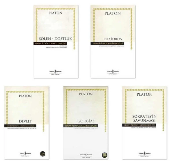 Hasan Ali Yücel Platon (Eflatun) Seti 5 Kitap