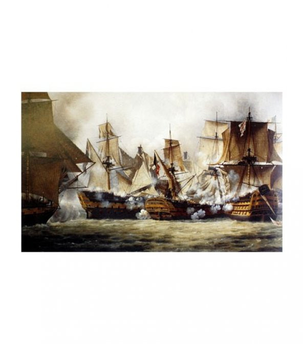 5 Parça Savaş Kanvas Tablo 135X85 Cm - 5