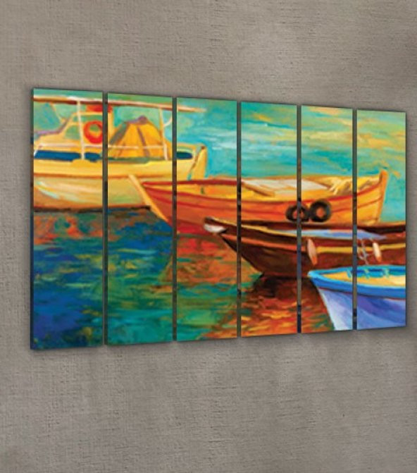 Middle Of My Mind 6 Parça Kanvas Tablo 180X90 Cm - 4