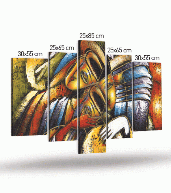 Stay 5 Parça Kanvas Tablo 135X85 Cm - 4