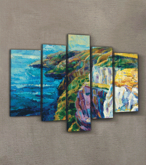Steady 5 Parça Kanvas Tablo 135X85 Cm - 2