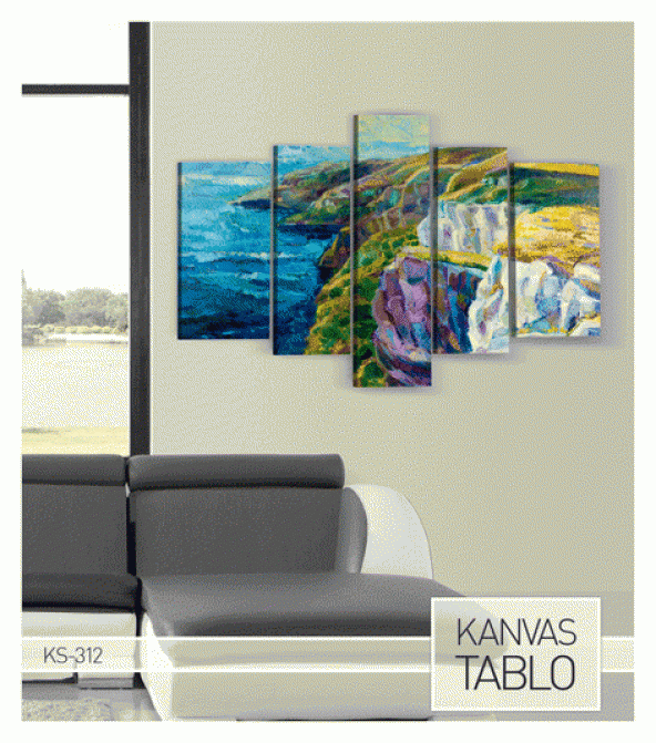 Steady 5 Parça Kanvas Tablo 135X85 Cm - 3
