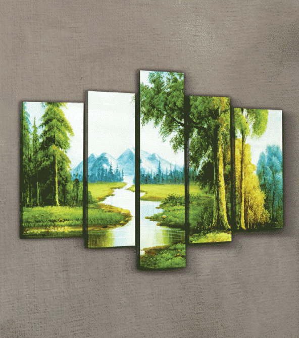 Hope 5 Parça Kanvas Tablo 135X85 Cm - 2