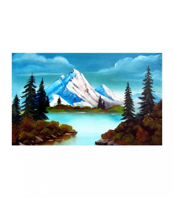 Romantic Snow 5 Parça Kanvas Tablo 135X85 Cm