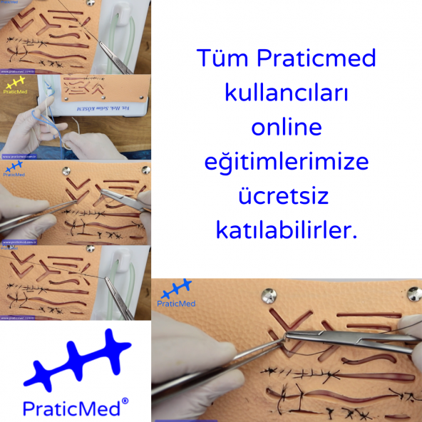Tıp - Veteriner Hekimliği Dikiş, Ligatür Eğitim Pedi - PraticMed - 7