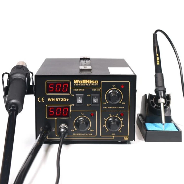 WellHise WH 872D+ Sıcak Hava Rework İstasyonu Geniş Diyafram - 3