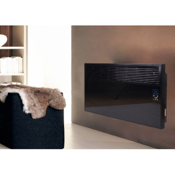 İVİGO Dijital 2500 Watt Elektrikli Konvektör Isıtıcı AYAK+ASKI / Siyah Camlı - 3