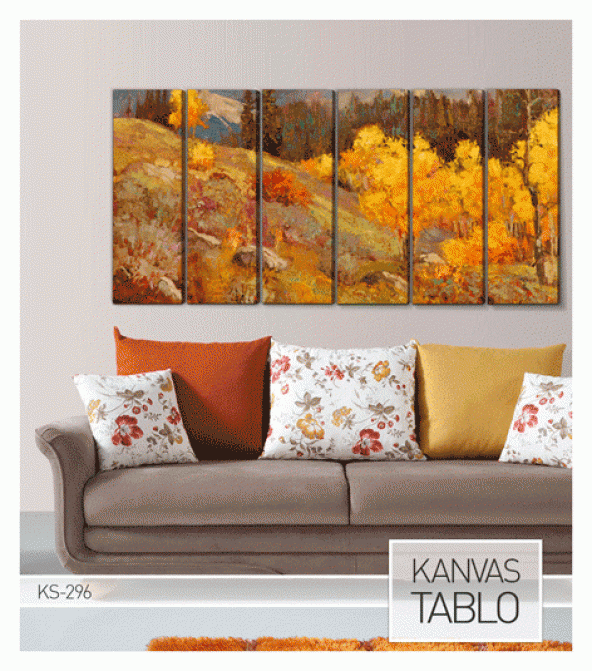 Now Go 6 Parça Kanvas Tablo 180X90 Cm - 3