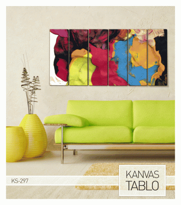 Shine 6 Parça Kanvas Tablo 180X90 Cm - 3