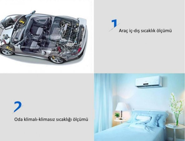 WellHise TMP-10 Dijital Termometre Pano Tipi Termometre - 6