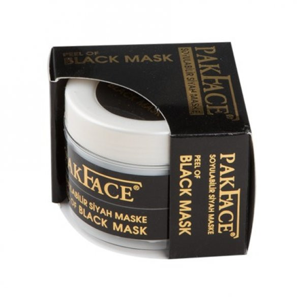 Pakface Soyulabilir Siyah Maske 100 ML
