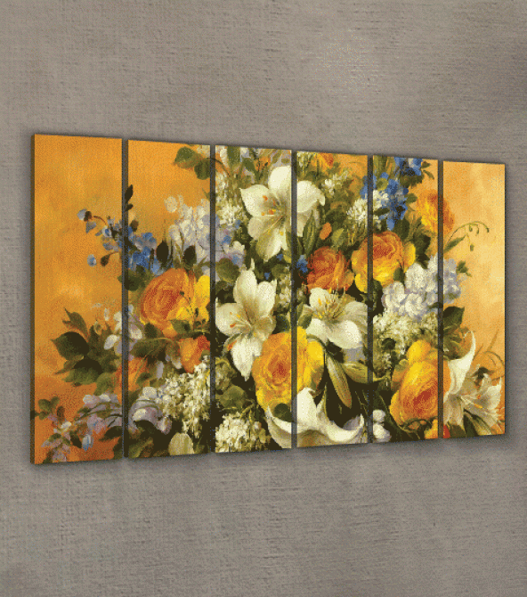 Earned It 6 Parça Kanvas Tablo 180X90 Cm - 2