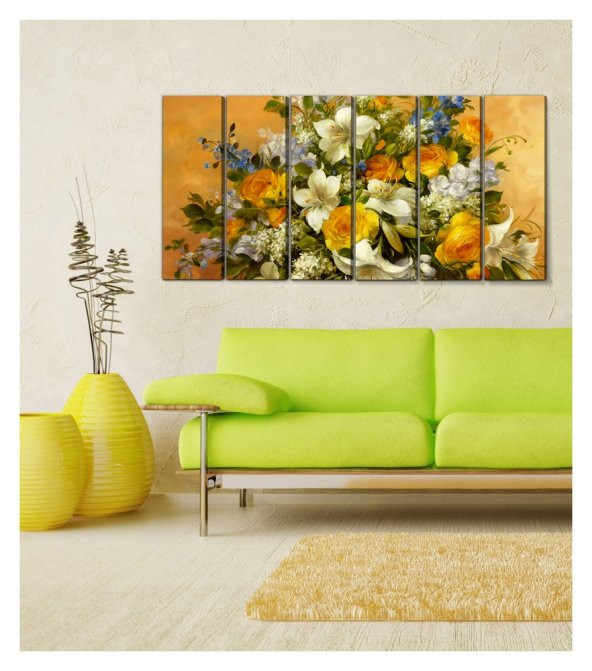 Earned It 6 Parça Kanvas Tablo 180X90 Cm - 3