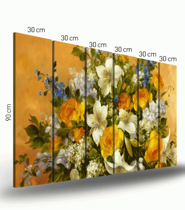 Earned It 6 Parça Kanvas Tablo 180X90 Cm - 4