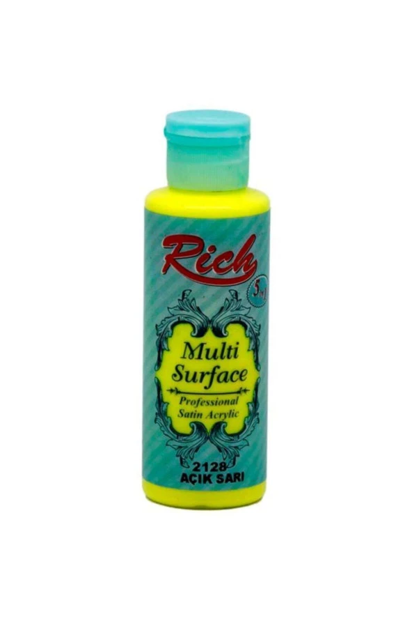 Rıch Akrilik Boya Multi Surface 120 Cc Açık Sarı 120-2128